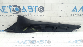 Nissan Rogue 21-26 center console trim, upper right side, plastic, black, scratches