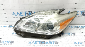 Left front headlight for Toyota Prius 30 13-15, restyling, halogen, web, polishable, broken mount
