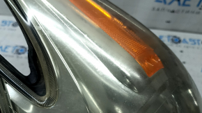 Left front headlight for Toyota Prius 30 13-15, restyling, halogen, web, polishable, broken mount
