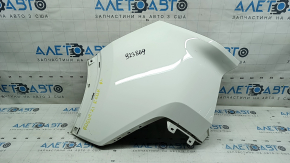 Left rear bumper, bare, Nissan Rogue 21-23 US built, white