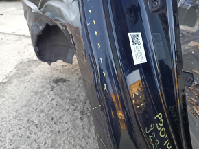 Right rear fender dent on a Toyota Prius 30 13-15, black, dented, bump
