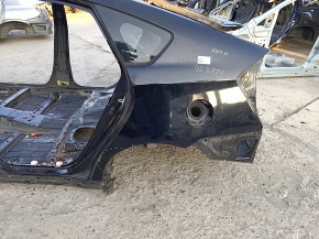 Quarter wing rear left Toyota Prius 30 13-15 on the body, black, dented, bumps