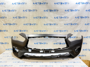 Bare front bumper Infiniti Q50 18-21 without parking sensors, without washers