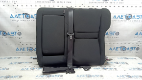 Left rear seat backrest, 2nd row, Nissan Rogue 23-26, black fabric, US built, with seat belt and armrest, scratches