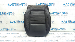 Ford Escape MK3 17-19 passenger seat cushion upholstery, black, heated, worn leather
