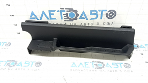 Right passenger seat rail trim for Ford Escape MK3 13-19, black, with plugs, broken guide