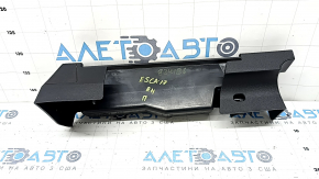 Right passenger seat rail trim for Ford Escape MK3 13-19, black, with plugs, broken guide