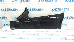 Ford Escape MK3 2017-2019 black center console trim, right side, with plug, scratches, worn