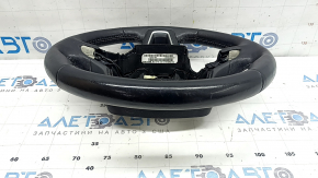 Naked steering wheel for Ford Escape MK3 2017-2019, black leather, heated, worn, scratches