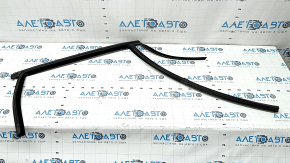 Upper rear right door molding for Ford Escape MK3 13-17 matte with glass seal