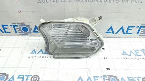 Left turn signal for Ford Escape MK3 2017-2019, white, with fog lights, cracks in the mount