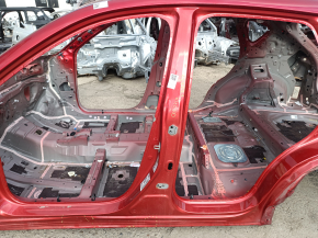 The center left body pillar of a Mazda CX-5 17-24 is on the body, the threshold is dented