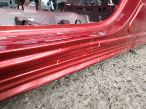 Front left quarter panel of Mazda CX-5 17-24 on the body, red, dented threshold
