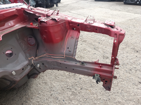 Front left quarter panel of Mazda CX-5 17-24 on the body, red, dented threshold