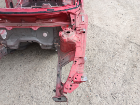 Front left quarter panel of Mazda CX-5 17-24 on the body, red, dented threshold