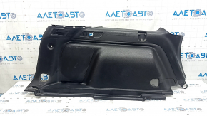 Left arch trim for Jeep Grand Cherokee WL 22-26, black, plastic, with overlays, scratches, worn