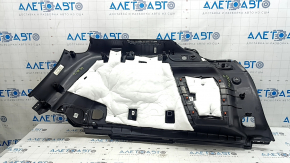 Left arch trim for Jeep Grand Cherokee WL 22-26, black, plastic, with overlays, scratches, worn