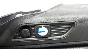 Left arch trim for Jeep Grand Cherokee WL 22-26, black, plastic, with overlays, scratches, worn