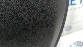 Jeep Grand Cherokee WL 21-26 black, ALPINE, front right door panel, armrest and insert, black leather, white stitching, wood insert, chrome, with handle, worn