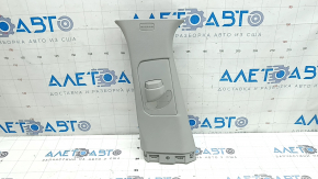Left upper center pillar trim for Jeep Grand Cherokee WL 21-23, gray, with plug