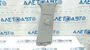 Right center pillar trim, upper belt, Jeep Grand Cherokee WL 21-23, gray, with plug