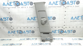 Left center pillar trim, upper belt, Toyota Rav4 13-18, gray, worn