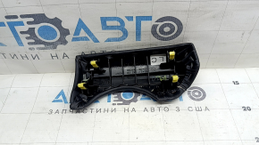 Left lower front panel trim for Toyota Rav4 16-18, black leather