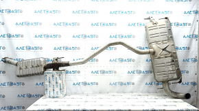 Exhaust line middle section with barrel Jeep Grand Cherokee WL 22-24 PHEV for 1 exhaust