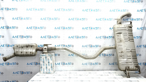 Exhaust line middle section with barrel Jeep Grand Cherokee WL 22-24 PHEV for 1 exhaust