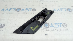 Rear left window lift control trim for Toyota Rav4 16-18, black, scratches