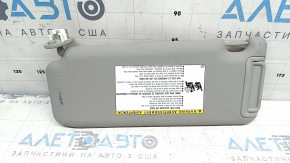 Right visor for Toyota Rav4 16-18, gray, without hook, dry-cleanable