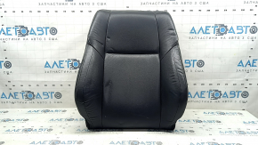 Toyota Rav4 16-18 passenger seat back upholstery, black leather, Limited, heated, wrinkled