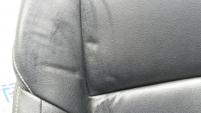 Toyota Rav4 16-18 passenger seat back upholstery, black leather, Limited, heated, wrinkled