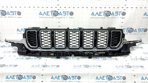 Jeep Grand Cherokee WL 21-26 Type 2 radiator grille assembly, gloss black, chrome, scratches, molding coming off