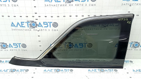Jeep Grand Cherokee WL 22-26 tinted rear right window, glossy black with chrome molding, worn