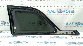 Jeep Grand Cherokee WL 22-26 tinted rear right window, glossy black with chrome molding, worn
