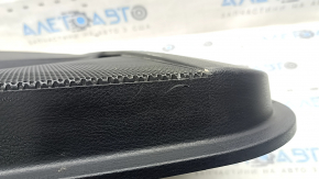 Door trim panel rear right Toyota Rav4 16-18 black, armrest leather black, insert silver, with handle, scratches, worn
