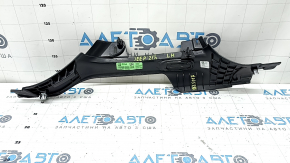 Lower left center pillar trim for Jeep Grand Cherokee WL 21-26, lower part, black, worn, broken mount