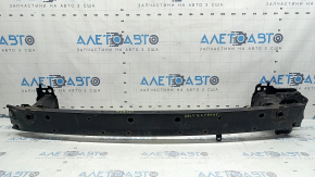 The front bumper reinforcement for a Toyota Rav4 16-18 is rusty and dented.