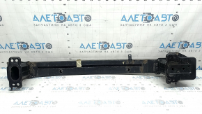 The front bumper reinforcement for a Toyota Rav4 16-18 is rusty and dented.