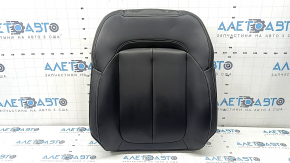 Jeep Grand Cherokee WL 21-26 driver's seat back upholstery, black leather, gray stitching, heated, butt