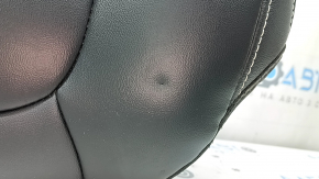 Jeep Grand Cherokee WL 21-26 driver's seat back upholstery, black leather, gray stitching, heated, butt