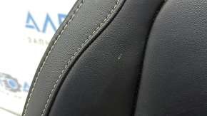 Jeep Grand Cherokee WL 21-26 driver's seat cushion upholstery, black leather, gray stitching, heated, cleanable