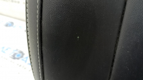 Jeep Grand Cherokee WL 21-26 driver's seat cushion upholstery, black leather, gray stitching, heated, cleanable