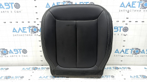 Jeep Grand Cherokee WL 21-26 passenger seat cushion upholstery, black leather with perforation