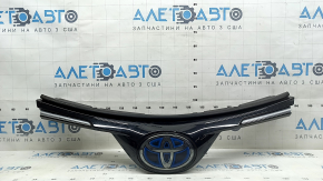 Toyota Rav4 16-18 radiator grille with chrome moldings, with a radar emblem, with a seal, chips
