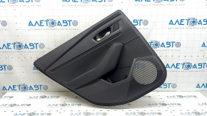 Rear left door panel for Honda Accord 2023-2026, black leather, leather armrest, plastic insert, with handle