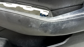 Door trim panel front right Honda Accord 23-26 black leather, leather armrest, dented