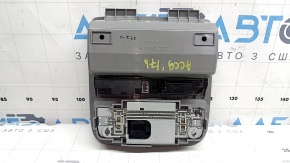 Front headlight assembly for a 1993 Honda Accord, gray, sunroof-style, with Homelink, scratches