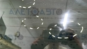 The bare trunk door of a Toyota Rav4 16-18 with electrics and a camera